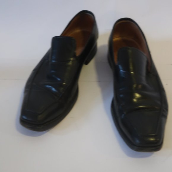 *Mens Lidfort Barneys New York Black Leather Loafer 9 - Picture 2 of 12